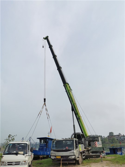 延川县桥梁建设吊装案例